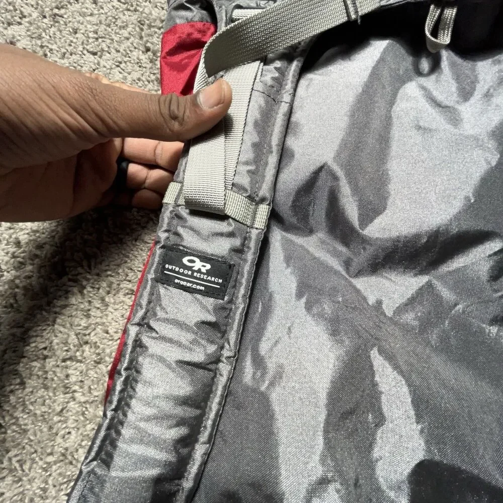 Outdoor Research Drycomp Summit Sack Dry Bag Red Gray 36L Hiking Ultralight